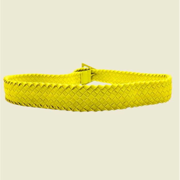 Bottega Veneta Triangle Buckled Intreccio Belt size 80 - Picture 5 of 7